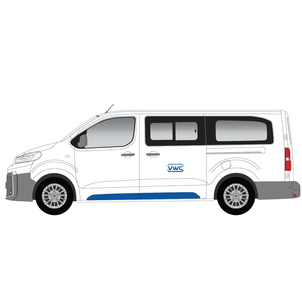 Toyota Pro-Ace 2017-Current Left Passenger Side Window LWB