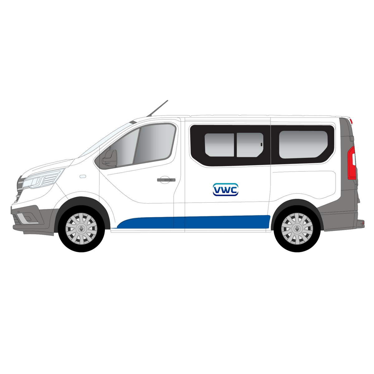Renault Trafic 2014-Current Left Passenger Side Window SWB – Van Window ...