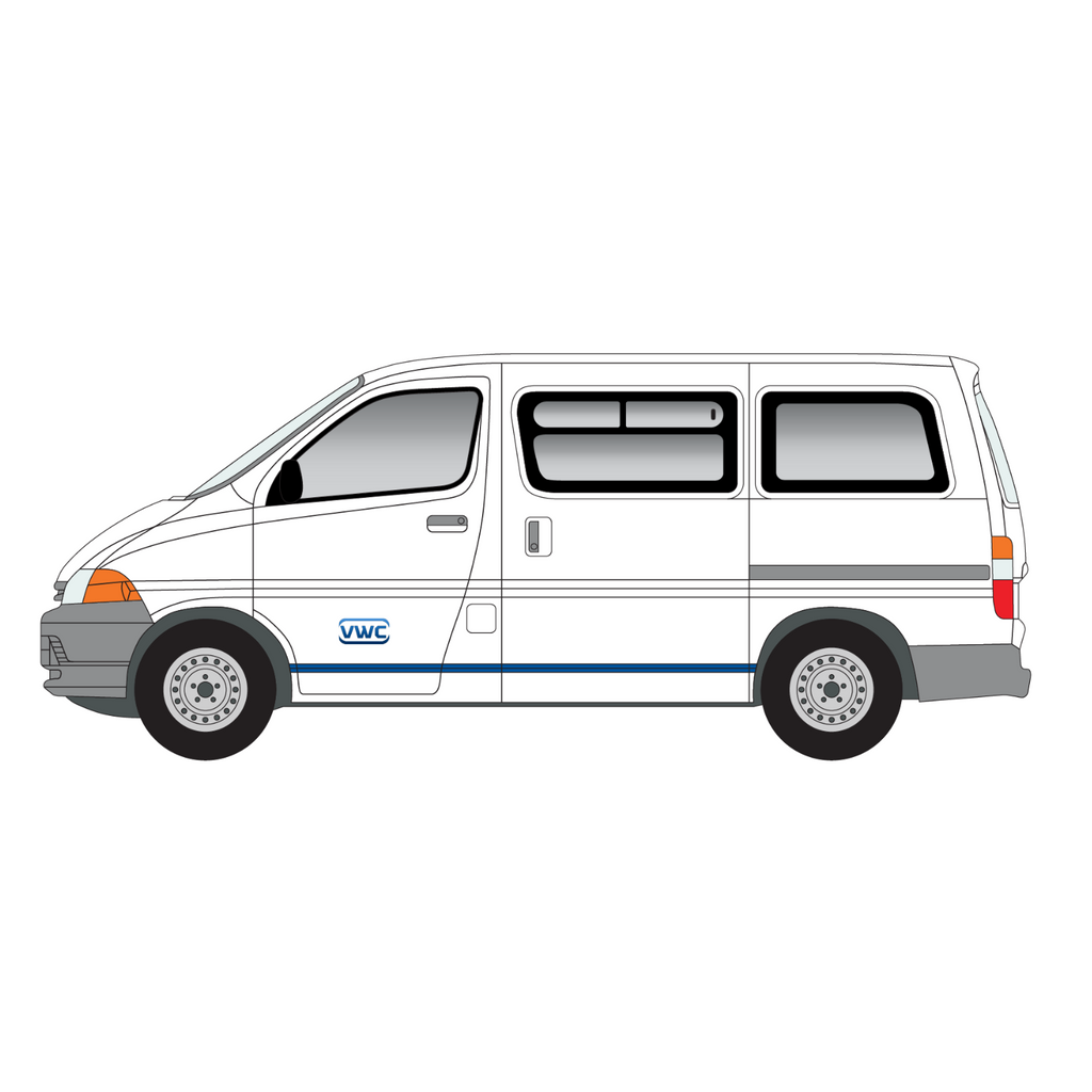 Toyota Powervan (Hiace) 1996-2011 Left Passenger Side Window SWB