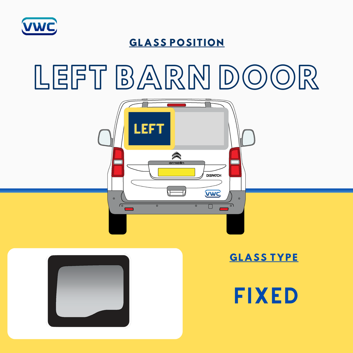 Citroen Dispatch 2007-2016 Barn Door – Van Window Company