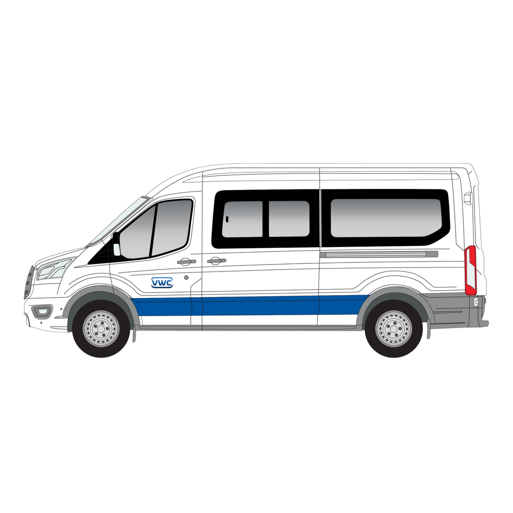 Ford Transit High Roof 2014-Current Left Passenger Side Window LWB