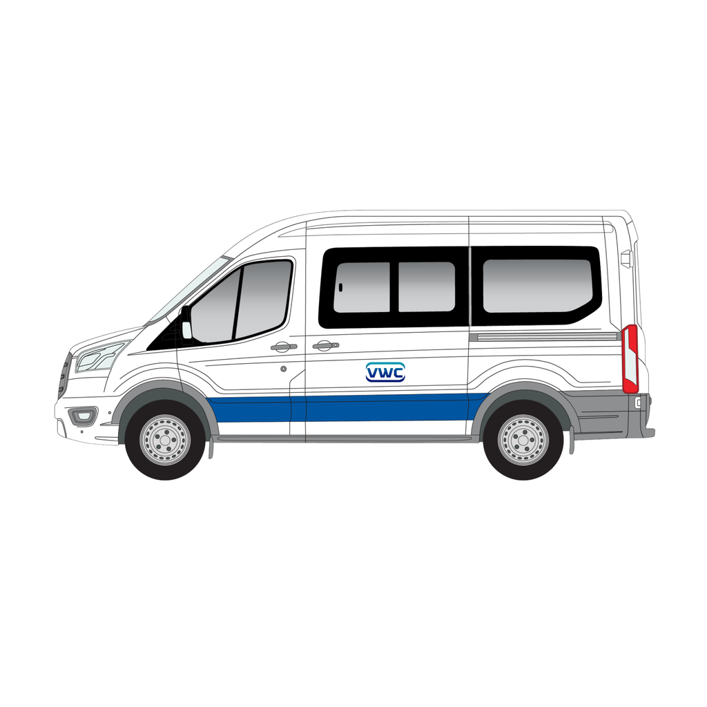 Ford Transit 2000-2014 Left Passenger Side Window SWB